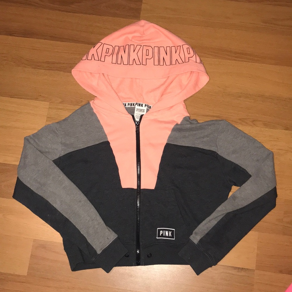 Cropped Pink Hoodie